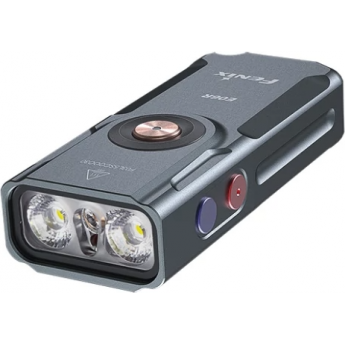 Фонарь-брелок FENIX E06R серый